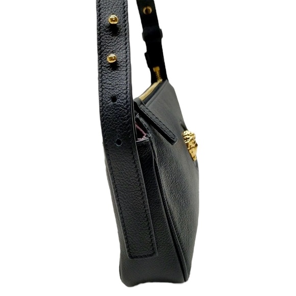 ✨🛍️ Versace Black Leather La Medusa Shoulder Bag - Picture 2 of 9
